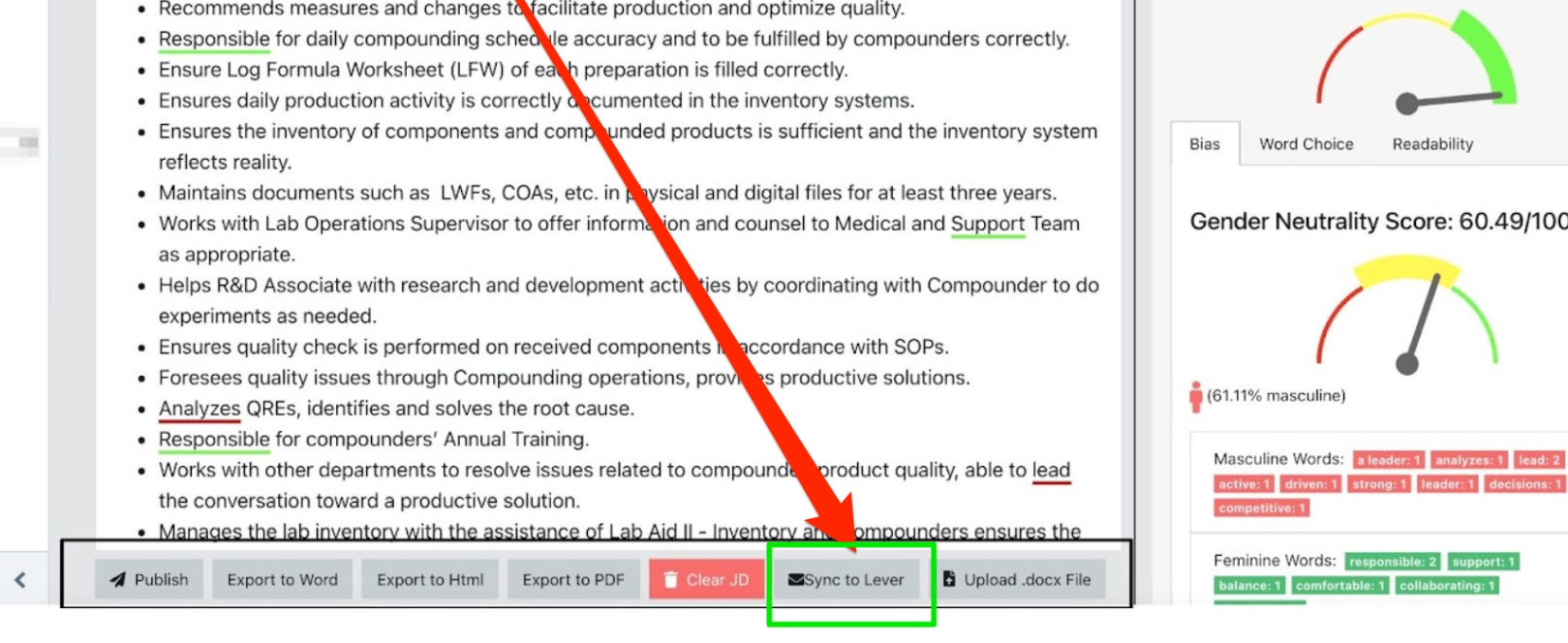ongig integration screenshot